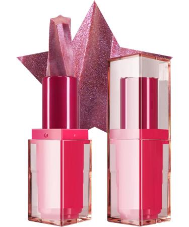 Lipstick scintillant rouge de maquillage - baume hydratant durable | Rouges paillettes hautement pigment s pour femmes et filles hydratant am lioration de la brillance 2# - Buy Online on GoSupps.com