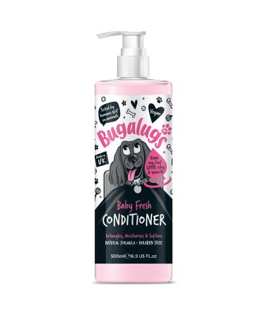 BUGALUGS Dog Conditioner with Baby Fresh dog perfume best grooming Conditioner for dogs puppy & smelly pet that detangles & moisturises use with dog shampoo (Conditioner 500ml) - Buy Online on GoSupps.com