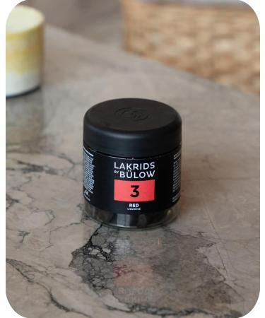 Lakrids by B low 3 - Red 150g | Vegan Gourmet Licorice | Gluten-Free & Gelatin-Free | Made in Denmark | Eco-Friendly Packaging - Buy Online on GoSupps.com