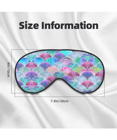 Fish Scale Ocean Print Unisex Sleep Mask | Double-Sided Eye Mask for Sound Sleep & Skin Care - Black - Buy Online on GoSupps.com