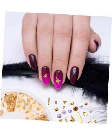 POPETPOP 16 Boxes Alloy Nail Decoration Nail Stickers Nail Art Decor Nail Charms Sparkly Nail Sequins DIY Accessories for Nail Rivet Nail Metal Trim Rivets Plastic Manicure - Buy Online on GoSupps.com