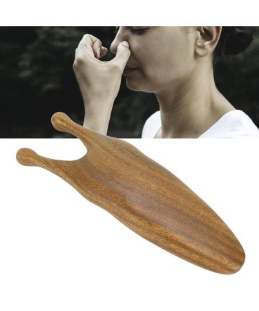 Sonew Nasal Meridian Massage Curb | Sandalwood Gua Sha Tool for Facial & Nose - Unisex Hand-held Massage Device - Buy Online on GoSupps.com