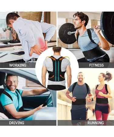 LUXOPALOPI Back Posture Corrector - Adjustable Lumbar Shoulder Support for Men and Women - Effective Therapy for Neck and Shoulder Pain (Size M) - Buy Online on GoSupps.com