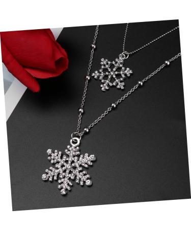 COLLBATH A Necklace Necklaces Women Pendant Necklace Snowflake Necklace Accessories Sweater Chain Miss Long - Buy Online on GoSupps.com