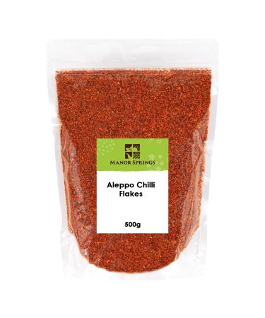 Aleppo Chilli Flakes (Pul Biber) 500g by Manor Springs 500 g (Pack of 1) - Buy Online on GoSupps.com