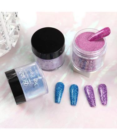 BQAN Blue Glitter Dip Powder 1 Oz - Odor-Free & Long-Lasting Nail Art for Salon & DIY Manicure - Buy Online on GoSupps.com