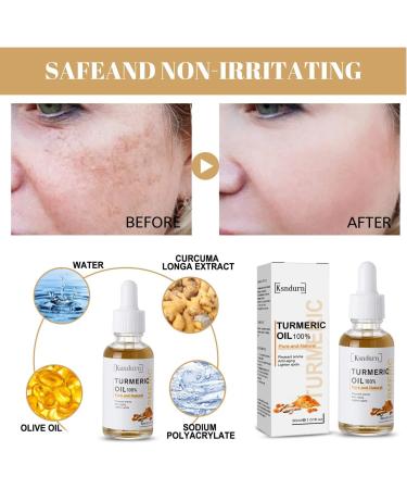 Turmeric Serum Ksndurn Turmeric Serum for Dark Spots - Lighten Dark Spots Natural Whitening Serum (2 Pack) - Buy Online on GoSupps.com