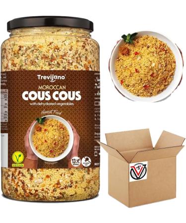 Moroccan Cous Cous with Vegetables 1kg Jar - Suitable for Vegans - Buy Online on GoSupps.com