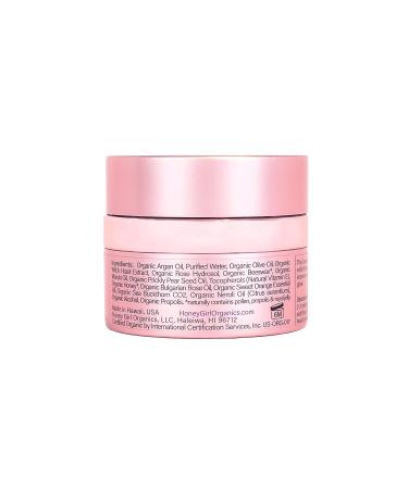 Honey Girl Organics Rose Cr me Face & Eye Moisturizer | USDA Certified Organic with Beeswax, Rose Oil, and EVOO | Hydrating & Repairing for Dry Skin (1.75 oz) - Buy Online on GoSupps.com