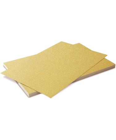 Gold Glitter Paper Cardstock - 24 Sheets, Double-Sided, 250gsm - Ideal for DIY Crafts, Card Making, and Invitations (8 x 12 In) - Buy Online on GoSupps.com