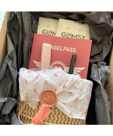 GLAMSY Nail Foils Starter Set - Self-Adhesive Foils (Golden Princess & White Wish) with Protection Varnish Remover Glass File & Nail Skin Care - Buy Online on GoSupps.com