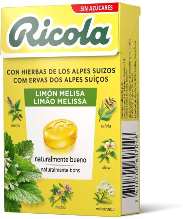 Ricola Swiss Lemon Sweets - Sugar Free Lemon Balm - 50g - Pack of 4 - Buy Online on GoSupps.com