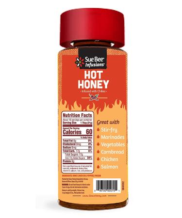 Sue Bee Chili Infused Hot Honey 12oz - Perfect for Ribs, Wings, and Burgers - Buy Online on GoSupps.com