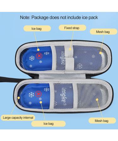 Insulin Cooling Bag - Travel Medication Cooler for Diabetics | Portable Insulin Pen Storage | Thermal Pocket - Black - Buy Online on GoSupps.com