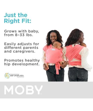 Moby Wrap Baby Carrier - Element | Adjustable Baby Wrap for Newborns & Infants | Keeps Baby Safe & Secure | Ideal Baby Gift | Fits All Body Types | Watermelon - Buy Online on GoSupps.com