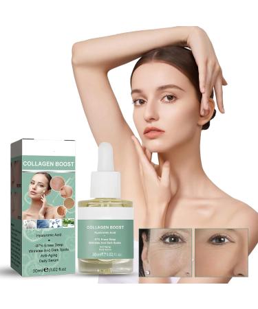  oihgerg 2PCS Advanced Collagen Boost Anti Aging Serum Skincare Glow And Protect Serum Collagen Peptide Serum for Face Wrinkles Collagen Boost Anti Aging Serum - Buy Online on GoSupps.com