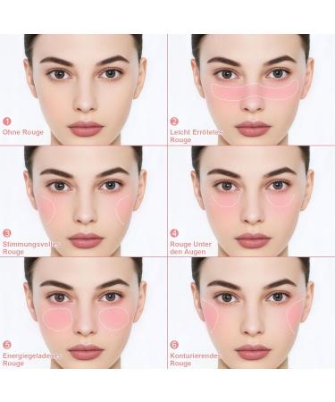  Erinde Erinde Blush Powder Delicate and Long Lasting Blush with Fine Shine Easy to Blend Silky Texture Shine & Natural Makeup Finish #04 - Buy Online on GoSupps.com