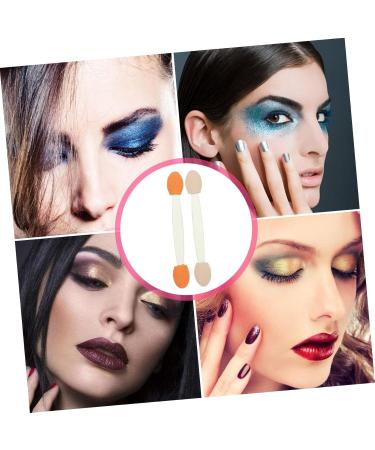 PLAFOPE 100pcs Sponge Eye Emulsion Dual Ended Makeup Brush Plastic Eye Shadow Sponge Stick - Buy Online on GoSupps.com
