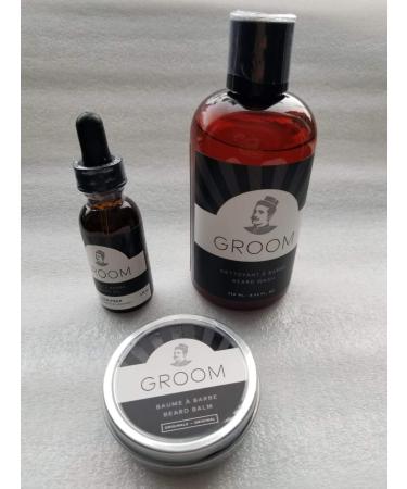 Handmade Beard Oil Beard Wash and Beard Balm Made by Groom