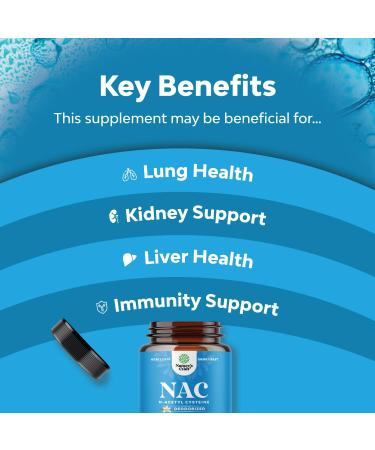 Natures Craft NAC Supplement 600mg - Glutathione Precursor for Liver Detox & Immunity - Brain & Lung Health Support - Buy Online on GoSupps.com