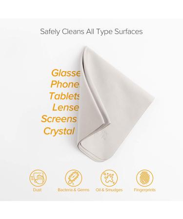 UPPERCASE Designs GhostBlanket Microfiber Cleaning Cloths - 4 Pack for Glasses Screens and Lenses - Premium International Shipping - Buy Online on GoSupps.com