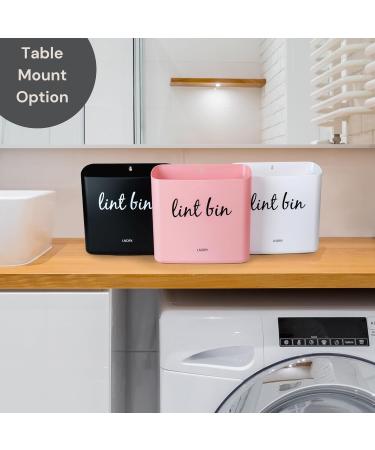 Laundry Room Trash Can - Magnetic Lint Bin for Easy Laundry Cleanup - Stylish White Lint Holder - Keep Your Space Tidy - Buy Online on GoSupps.com