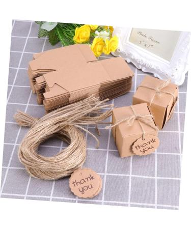 HOMSFOU Sets Wedding Decoration Brown Bakery Boxes Thank You Candy Favor Boxes Black Decor Birthday Mini Boxes Gift Bags Empty with Inserts Christmas Goodie Earrings Vintage - Buy Online on GoSupps.com