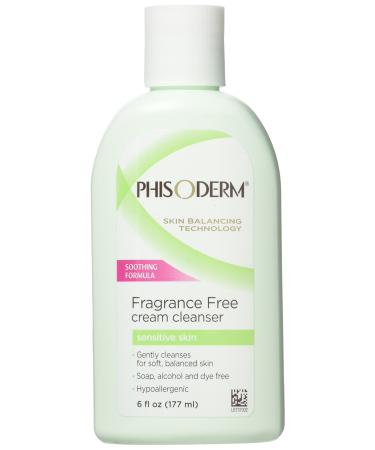 Phisoderm Fragrance Free Cream Cleanser for Sensitive Skin 6 oz
