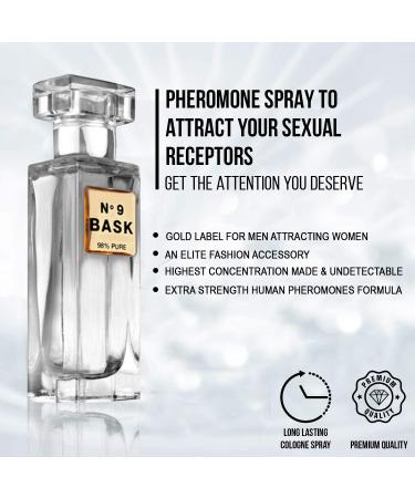 N 9 BASK Pheromone Perfume (1.05 oz.) for Women to Attract Men - 99 Percent Pure Pheromones Infused Cologne Spray for Her Concentrated Female Feromone for Love Attraction White Label - Buy Online on GoSupps.com