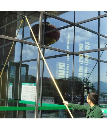 KOHARA Telescoping High Window Cleaner Titanium Alloy Multifunctional Window Cleaning Telescopic Rod Photovoltaic Panel Cleaning Brush Tool 4M - Buy Online on GoSupps.com