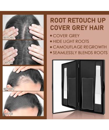 Root Cover Up Black Hairline Powder Root Touch Up Powder Hide Your Grey Roots and Bald Spots Quickly and Easily Root Cover Up Hair Toppers for Women & Men Hair Fibers for Thinning Hair 6.5g - Buy Online on GoSupps.com