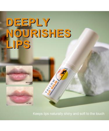 YOENBG Ultralight moisturizing lip balm with vitamin E beef tallow and honey 5 g lip scrub longlasting deeply effective moisture care for dry cracked lips 3 - Buy Online on GoSupps.com