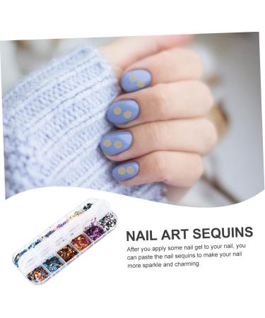 Healeved Nail Art Accessories Ultra-Thin Glitter Sequins & Crown Bow Clips for Stunning Nail Designs | Assorted Colors & Stainless Steel Stickers - Buy Online on GoSupps.com