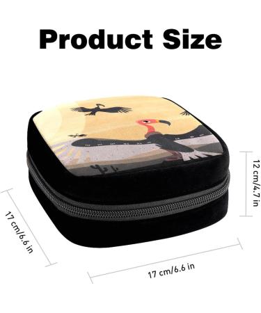 GIAPB Period Bag Sanitary Napkin Storage Holder - Animal Buzzard Bird Design - Buy Online on GoSupps.com