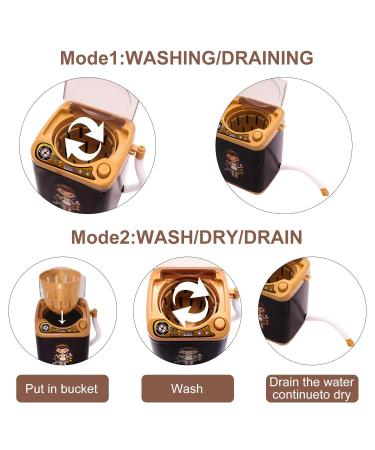 Mini Electronic Makeup Sponge Washing Machine for Deep Cleaning - Black - Buy Online on GoSupps.com