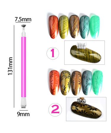 DANNEASY 15pcs Cat Eye Magnet for Nails - Magnetic Gel Polish Kit for Ombre Nail Designs - Nail Art Tools with Stylish Nail Magnet - Buy Online on GoSupps.com