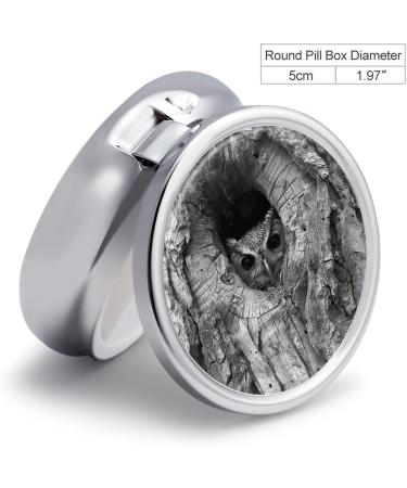 Travel Pill Box Organizer - 3 Compartment Portable Medicine Case for Purse & Pocket | Stylish Round Design - Buy Online on GoSupps.com