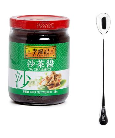 One NineChef Spoon + Lee Kum Kee Sauce (Sacha Sauce (), 1 Bottle) Sacha Sauce () 6.98 Ounce (Pack of 1)