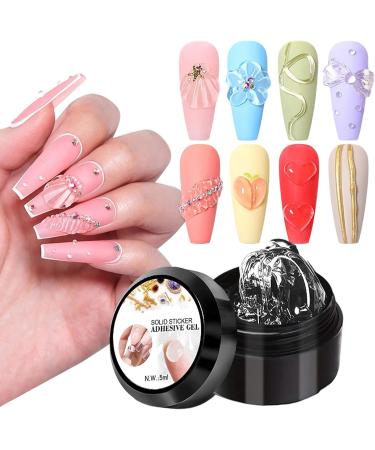  Hogvinnatil 3D Sculpting Gel Molding Glue for Extension Tips | Styling Gel for French Tips - Manicure Pedicure French Tips Rhinestone Flower Charm Stamping Home Travel Women - Buy Online on GoSupps.com