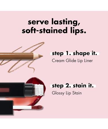 e.l.f. Glossy Lip Stain Lip Stain l ger et durable pour une touche de couleur et un effet brillant discret v g talien et sans cruaut envers les animaux rose rizzin Rizzine rose - Buy Online on GoSupps.com