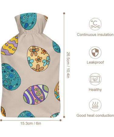 Colorful Plush Hot Water Bottle with Cover - Hand Warmer for Adults & Children - 26.5x15.3cm - Fast International Shipping - Buy Online on GoSupps.com