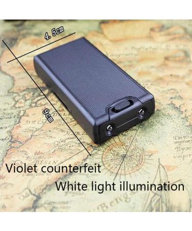 Pull Portable Magnifying Glass 2.5 Times / 45 Times Handheld Reading Magnifier Mini High Power Mirror with LED Light Counterfeit Light Black Made in China - Buy Online on GoSupps.com