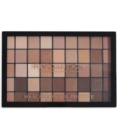 Makeup Revolution Maxi Reloaded Eyeshadow Palette - 45 Shades, Highly Pigmented Brown & Gold, Matte & Shimmer Finishes - 60.8g - Buy Online on GoSupps.com