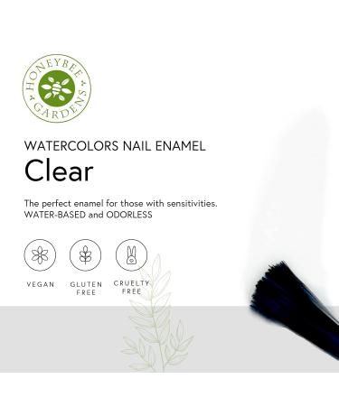 Shop Honeybee Gardens Water-Based Nail Enamel - Eco-Friendly Odorless Clear Polish (0.5 fl oz) - International Shipping - Buy Online on GoSupps.com