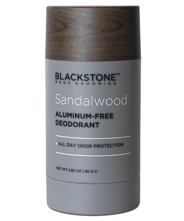 Blackstone Men's Grooming Aluminum-Free Deodorant - All Day Odor Protection | Long Lasting Protection - Sandalwood (2.82 oz)