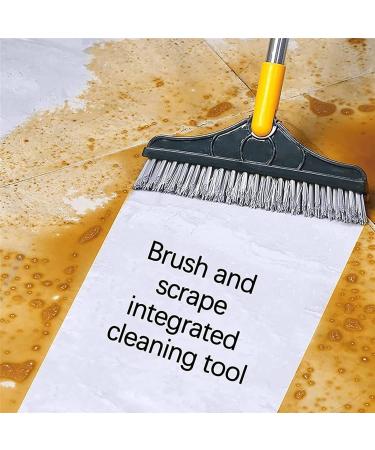 Floor Scrub Brush with Long Handle - 2 in 1 Cleaning Scrub Brush - Adjustable V-Shaped Floor Brush Scrubber 120 Degree Triangular Rotating Brush Head - Buy Online on GoSupps.com