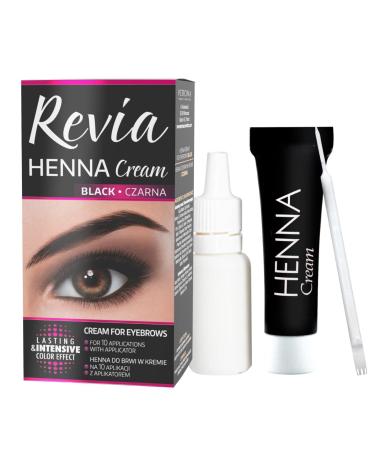 Vollare Eyebrow Tint - Natural, Long-Lasting Cream Color - Quick and Easy Application at Home - Skin-Friendly Formula - 15 ml - Shade: Black