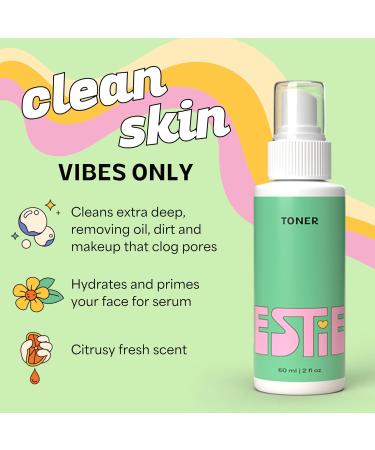 InstaNatural Besties Gentle Spray Toner - Hydrating Alcohol Free Vitamin C & Witch Hazel Breakout Control for Teens & Adults Citrus Scent 2 Fl Oz - International Shipping Available - Buy Online on GoSupps.com