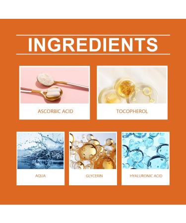 Vitamin C Facial Serum Vitamin C Serum for Face Brightening Serum Face Moisturiser Vitamin C Face Serum for Women Face Care for Reduce Dark Spot Hydrate & Plump Skin Anti Aging & Anti Wrinkle - Buy Online on GoSupps.com