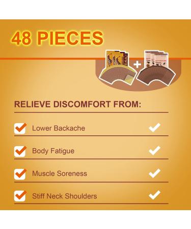 Pain Relief Plasters - Heated Knee Back & Shoulder Pain Relief - 24-Piece Box - Buy Online on GoSupps.com
